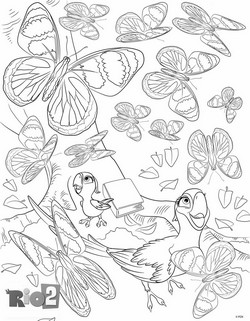 coloriage rio 2 perla et carla